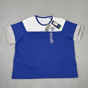 Tampa Bay Lightning Shirt Womens XXL Blue Antigua NHL Hockey Patch Logo Tee NWT